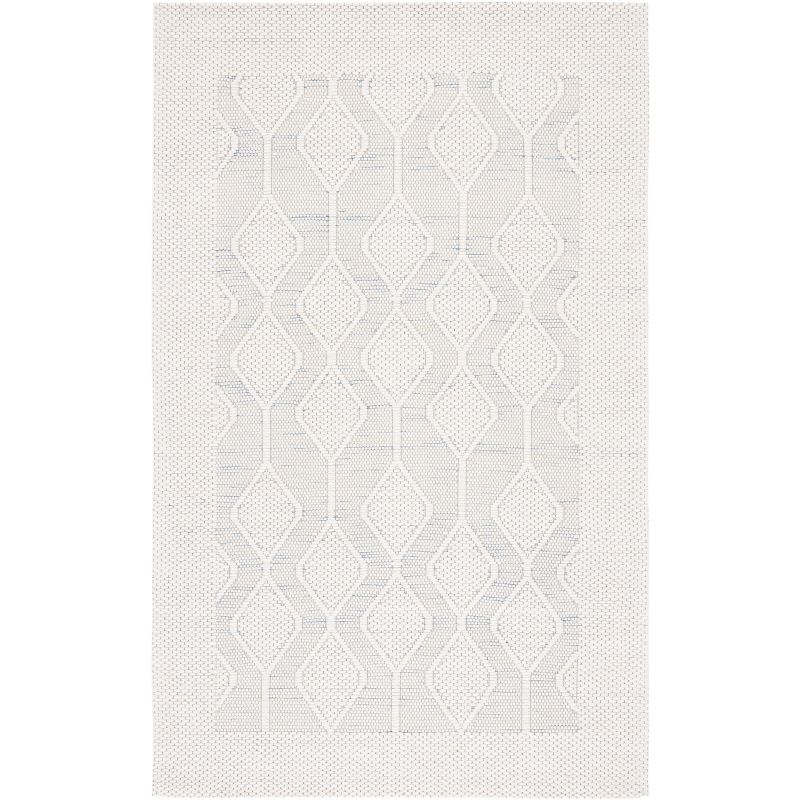 Marbella MRB312 Hand Loomed Indoor Area Rug - Light Blue/Ivory - 5'x8' - Safavieh