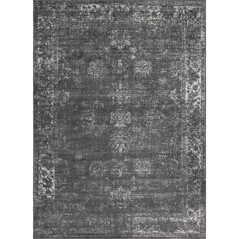 Unique Loom 8' 0 x 11' 0 Sofia Casino Dark Gray Area Rug