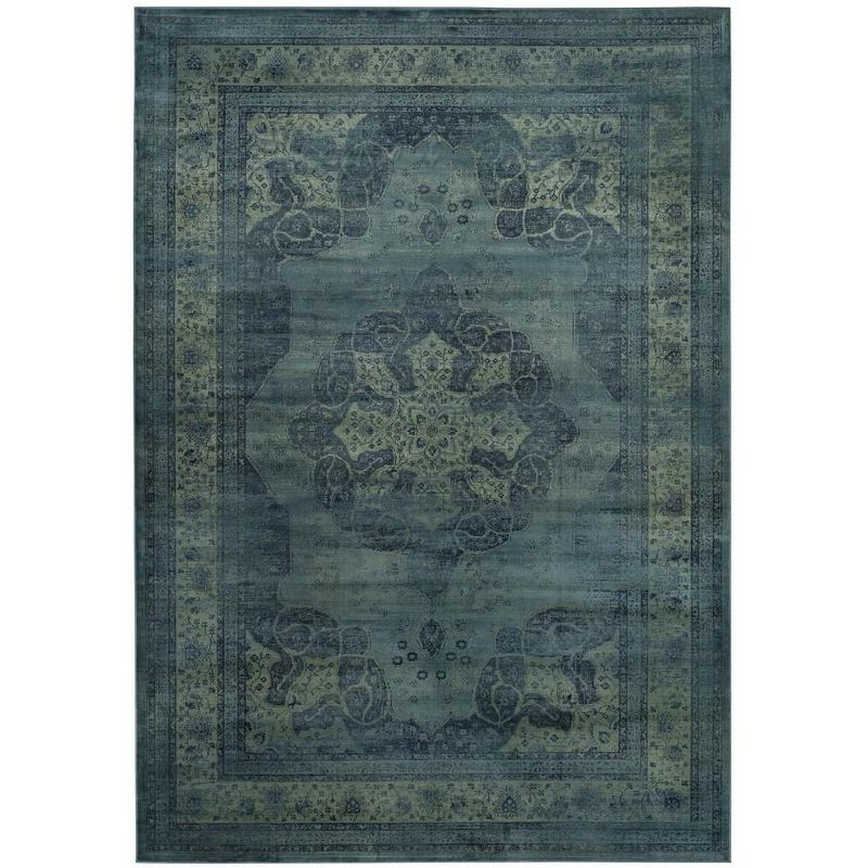 Vintage VTG158 Power Loomed Indoor Area Rug - Blue/Multi - 8'x10' - Safavieh.