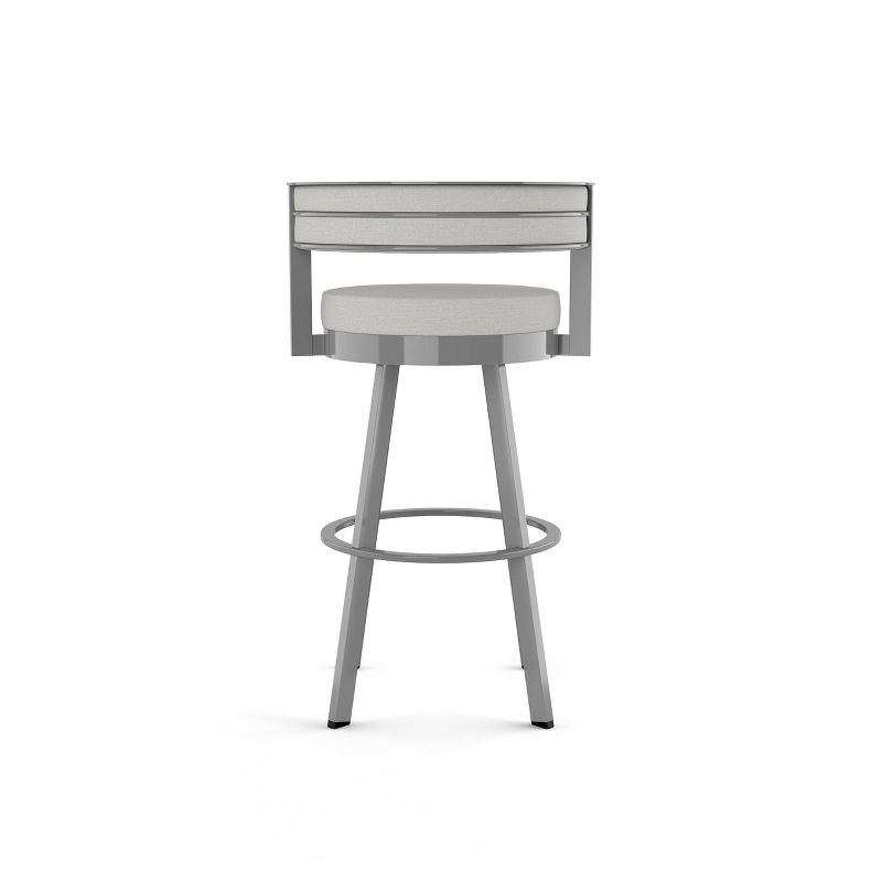 Amisco Browser Upholstered Barstool Gray