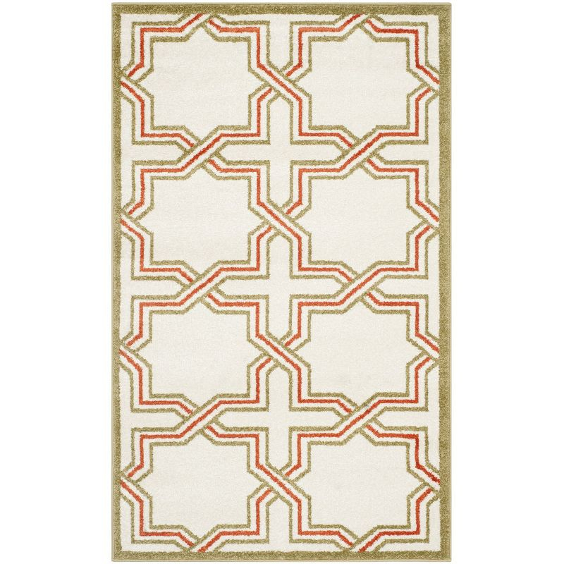 Amherst AMT413 Power Loomed Accent Rug - Ivory/Light Green - 3'x5' - Safavieh.