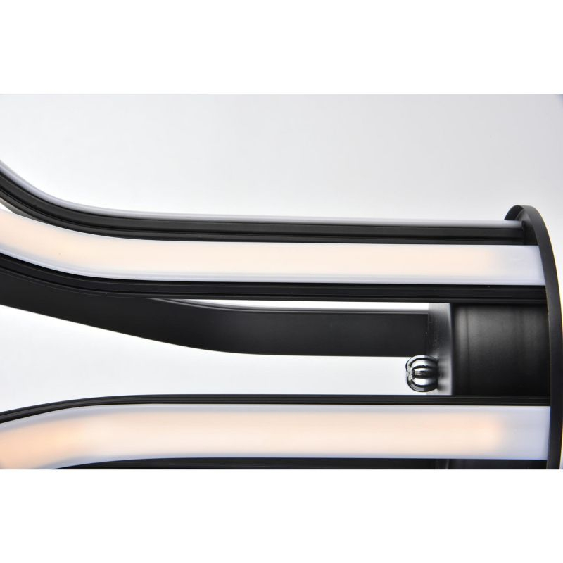 Elegant Lighting Dahlia 3 light in White Pendant