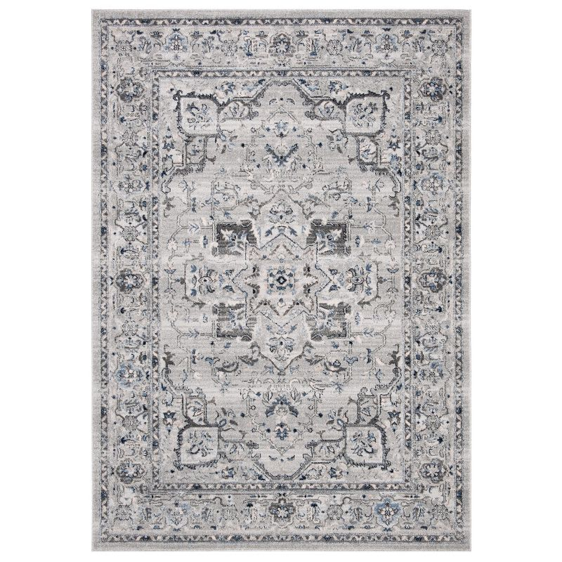 Charleston CHL411 Loomed Indoor Area Rug - Grey/Dark Grey - 5'3"x7'6" - Safavieh