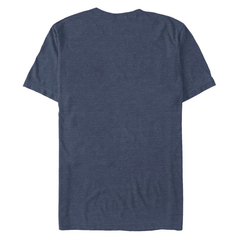Men's CHIN UP Americana Flying Eagle  T-Shirt - Navy Blue Heather - Small
