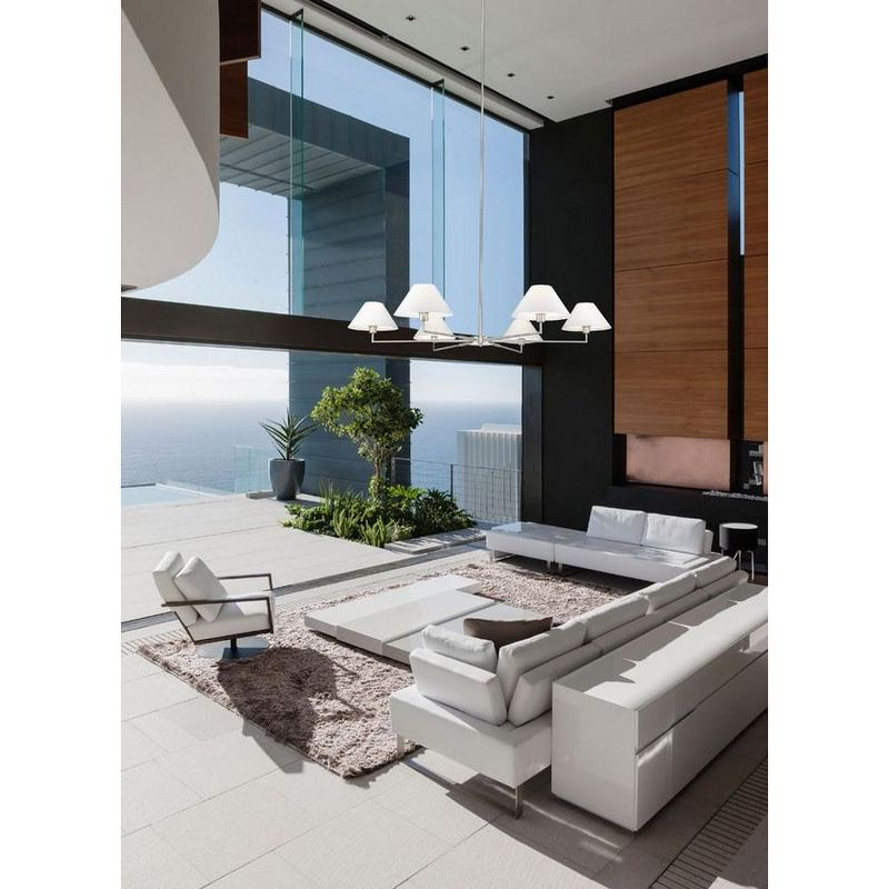 Z-Lite Leila 6 - Light Chandelier in  Brushed Nickel