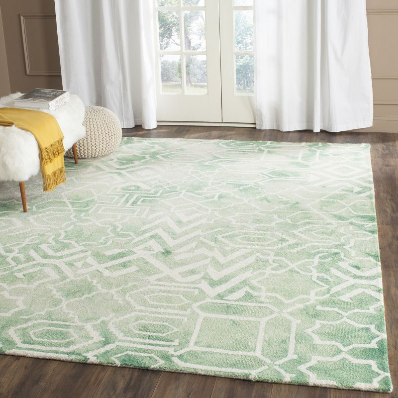 Dip Dye DDY678 Hand Tufted Indoor Area Rug - Green/Ivory - 8'x10' - Safavieh