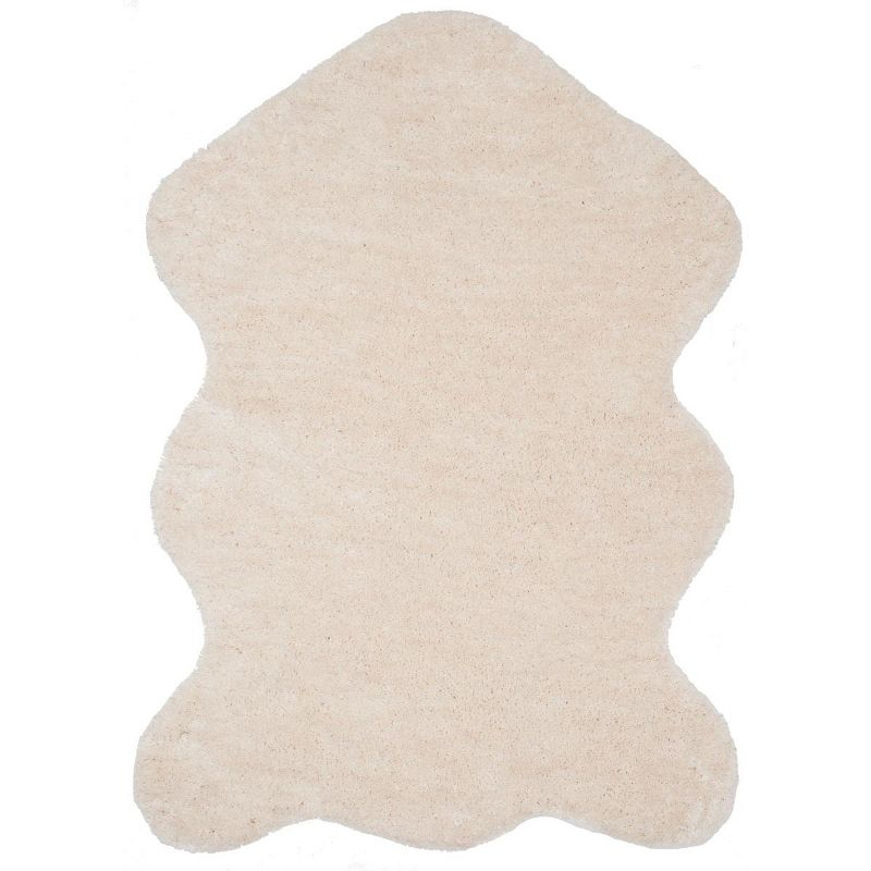 Sheep Shag SSG101 Hand Woven Indoor Area Rug - Ivory - 4'x6' - Safavieh.