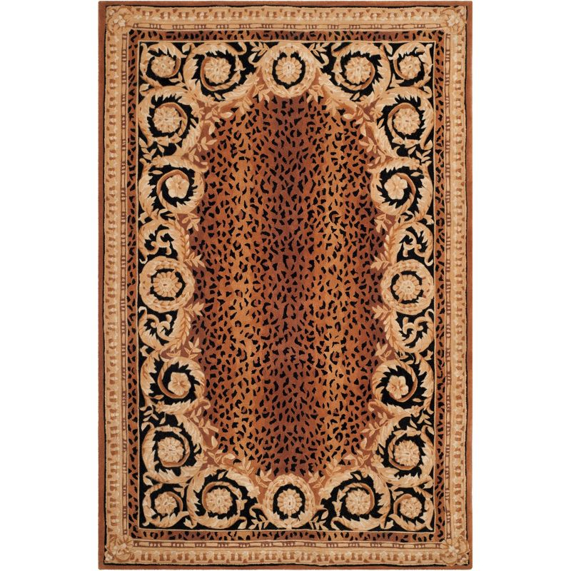 Naples NA712 Hand Tufted Area Rug - Black/Gold - 6'x9' - Safavieh.
