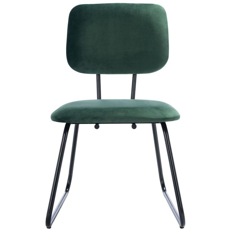 Chavelle Side Chair - ACH6205 - Set of 2 - Malachite Green/Black - Safavieh