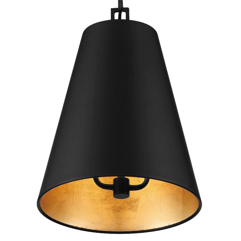 Crystorama Lighting Alston 2 - Light Chandelier in  Matte Black/Antique Gold