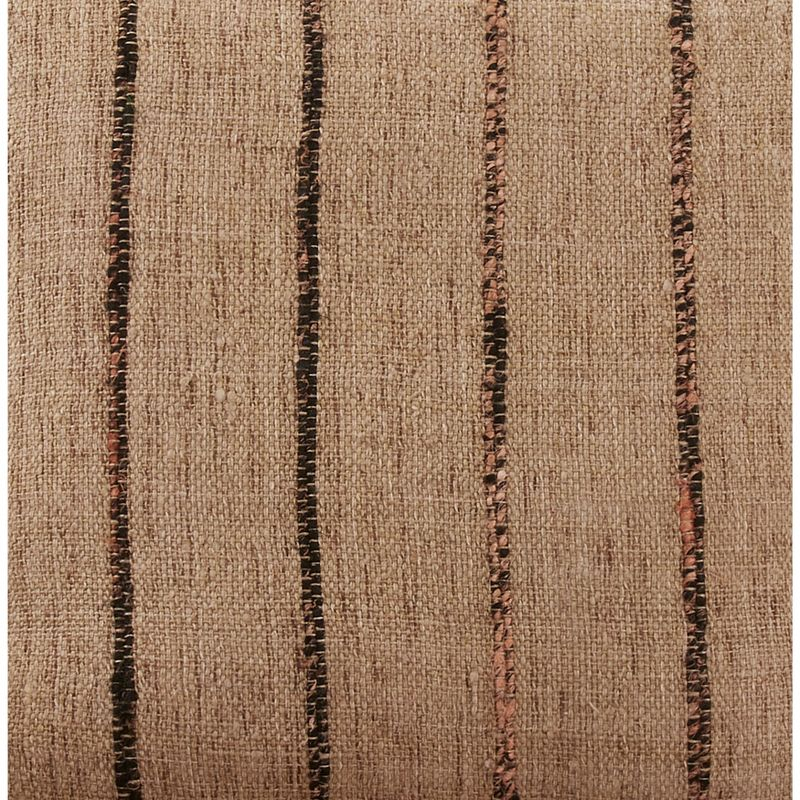 Saro Lifestyle Saro Lifestyle Striped Thin Stripe Throw Pillow Cover, Natural, 16" x 24"