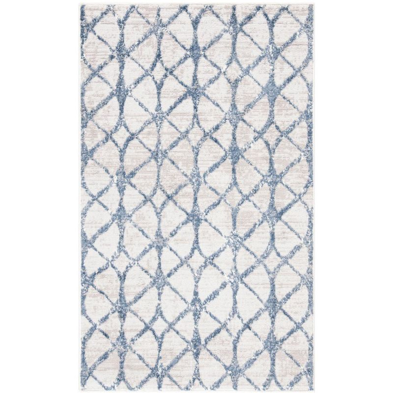 Amelia ALA792 Power Loomed Area Rug - Grey/Blue - 4'x6' - Safavieh.