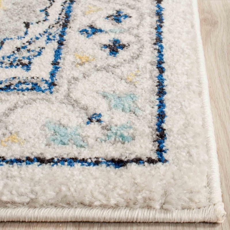 Evoke EVK251 Power Loomed Area Rug - Ivory/Grey - 6'7"x9' - Safavieh.