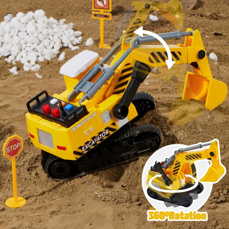 Joyfy Construction Toys for Boys Kids Toddlers, Excavator, Dump Truck and Loader Toy Trucks Construction Truck Toys Christmas Birthday Gifts for Boys