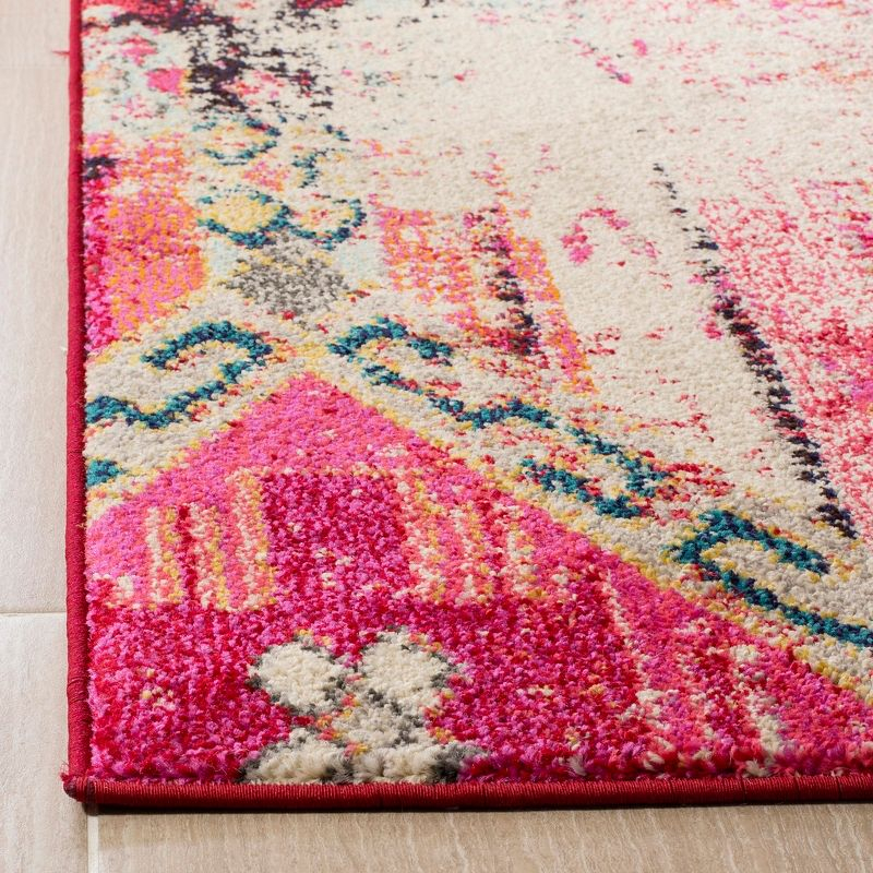Monaco MNC222 Power Loomed Indoor Accent Rug - Magenta/Multi - 3'x5' - Safavieh.