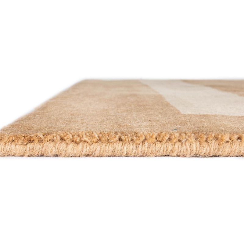 Jill Zarin Natural Wool Collection Area Rug - Somerset (2'  x 6' 1" Runner Latte Brown/Ivory)