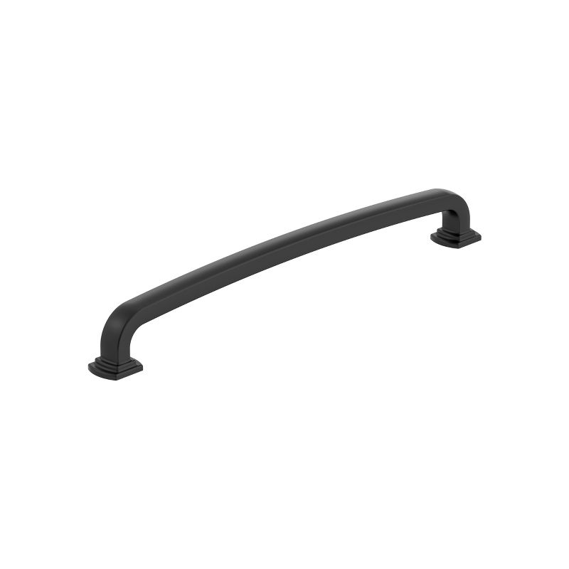 Amerock Surpass 8-13/16 inch (224mm) Center-to-Center Matte Black Cabinet Pull