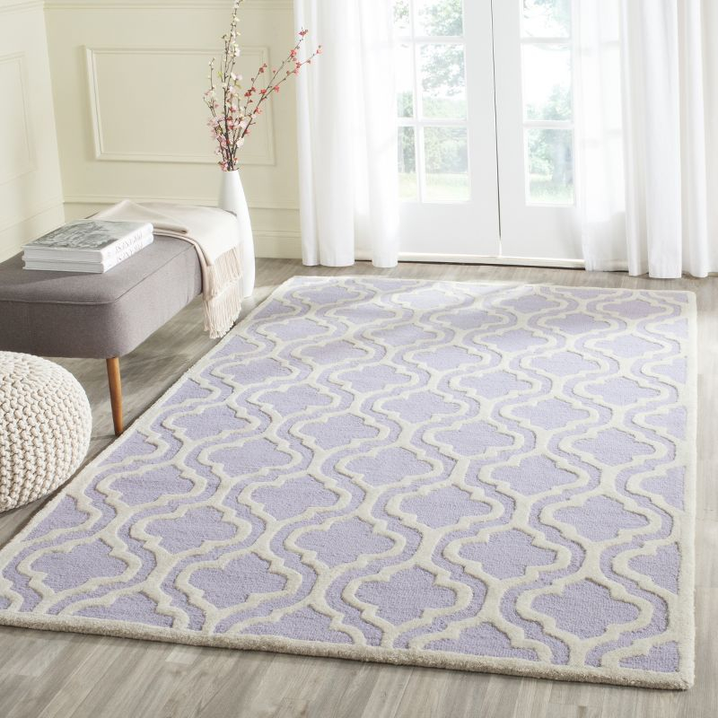 Cambridge CAM132 Tufted Indoor Area Rug - Lavander/Ivory - 9'x12' - Safavieh