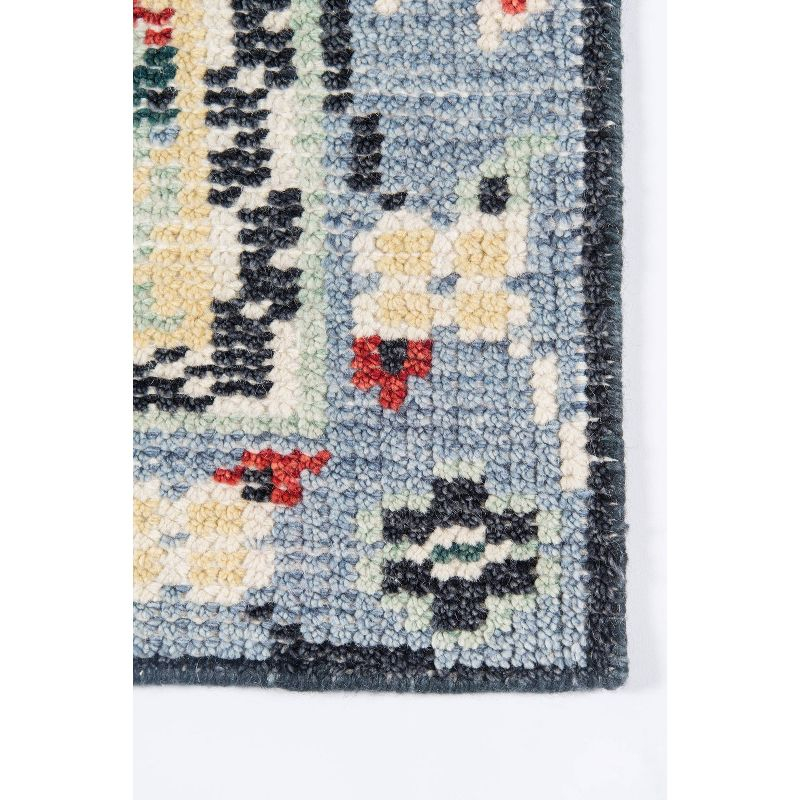 Momeni 2'x3' Ophelia Medallion Handknotted Accent Rug: Wool & Cotton, Low Pile, Classic Rectangle, Indoor Use
