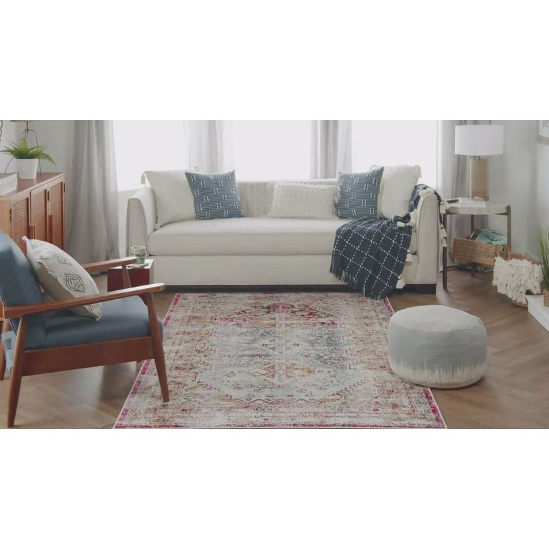 Nourison Vintage Kashan VKA09 Indoor only Area Rug - Multicolor 2' x 4'