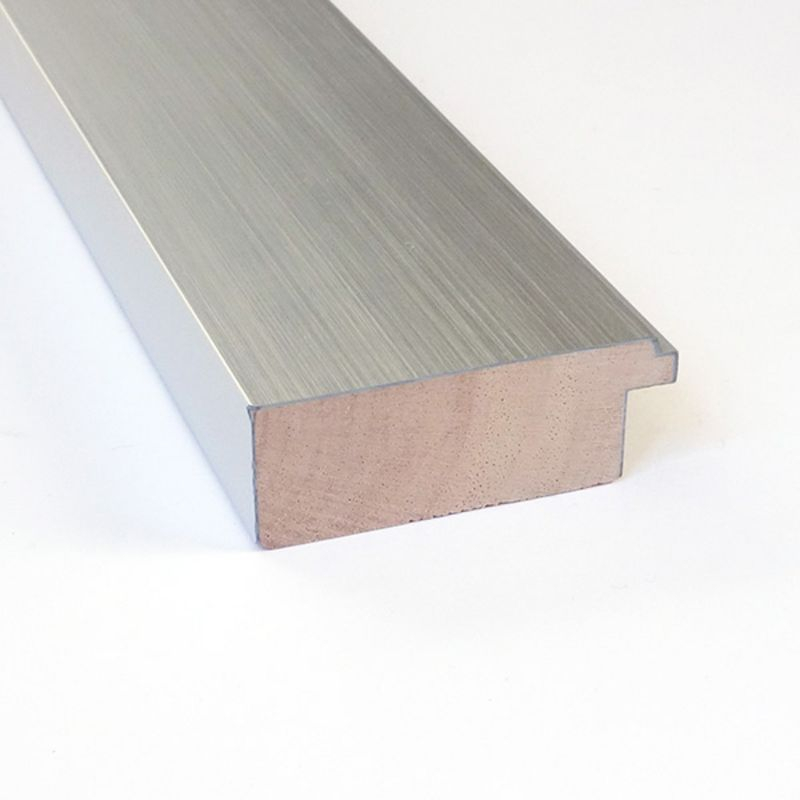 Amanti Art Brushed Sterling Silver Wood Picture Frame Opening Size 24x36 in.