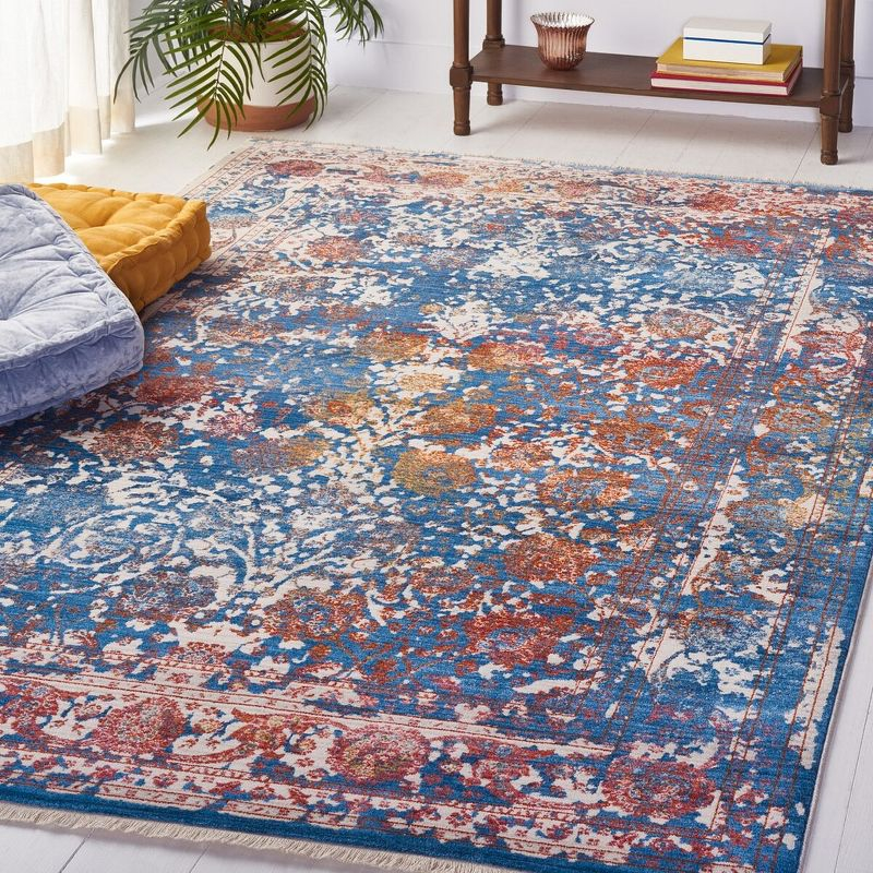 Vintage Persian VTP409 Power Loomed Indoor Area Rug - Turquoise/Multi - 9'x11'7" - Safavieh.