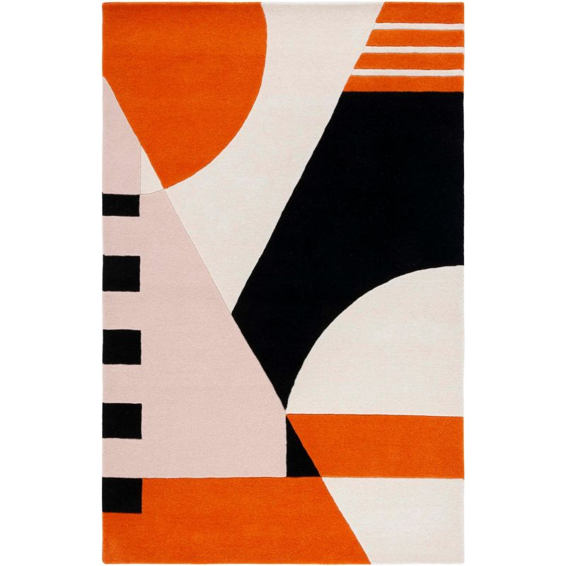 Rodeo Drive RD863 Hand Tufted Area Rug - Ivory/Rust - 3'x5' - Safavieh.