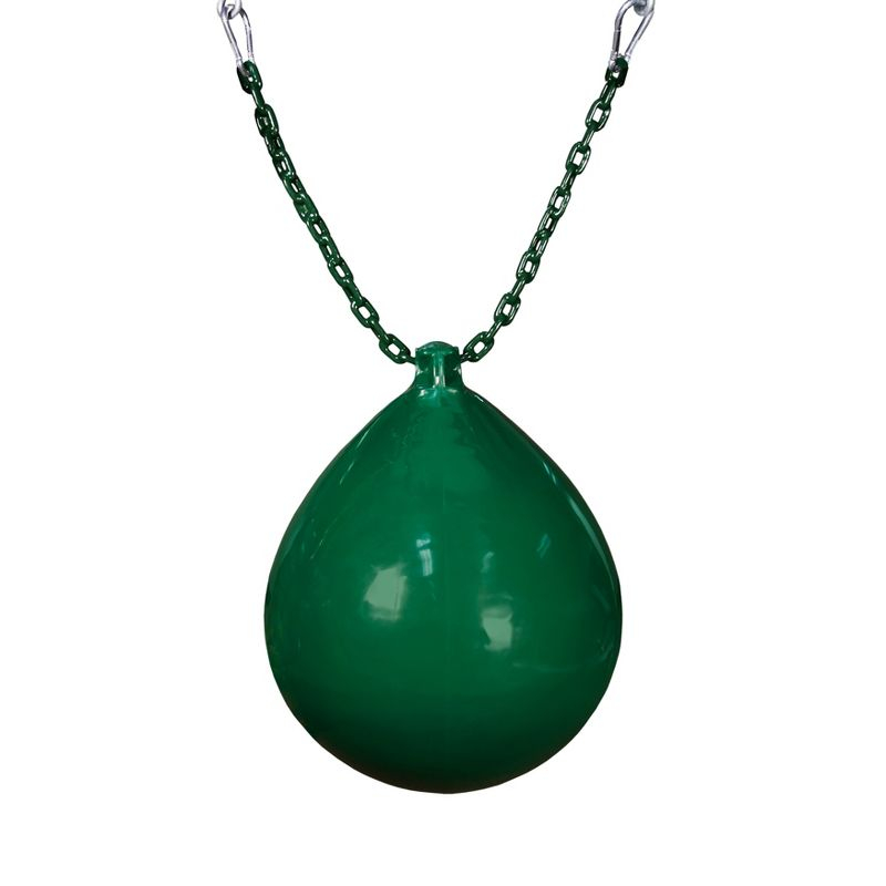 Gorilla Playsets Buoy Ball with Green Chain and Spring Clips - Green