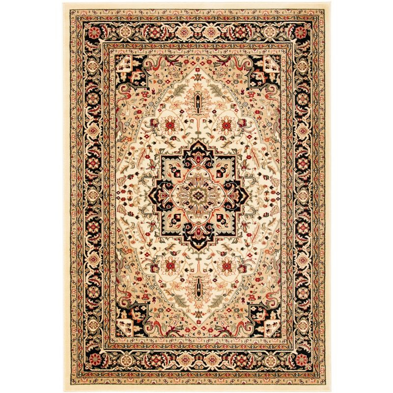 Lyndhurst Heriz LNH330 Power Loomed Area Rug - Beige/Black - 8'x10' - Safavieh