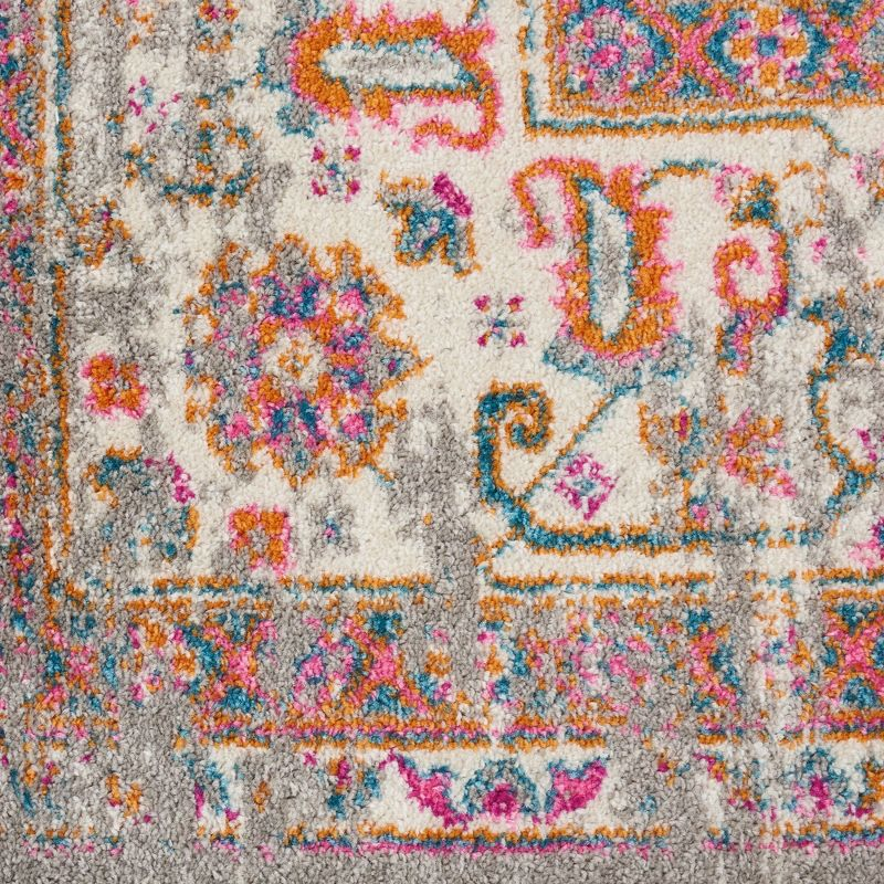 Nourison Passion Medallion Bohemian Indoor Rug Grey 12' x 15'