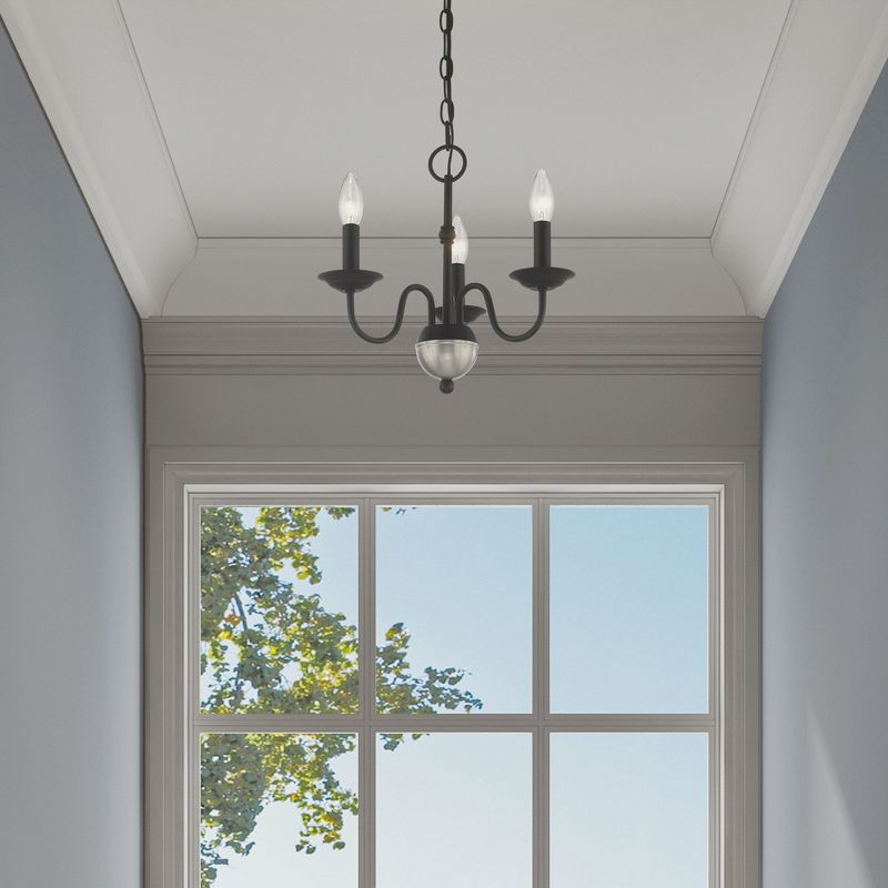 Livex Lighting Windsor 3 - Light Chandelier in  Black