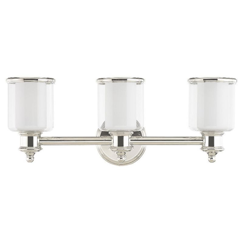 Livex Lighting Middlebush 3 - Light Vanity in  Polished Nickel