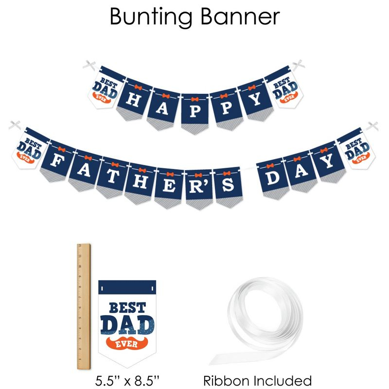Big Dot of Happiness Happy Father's Day - We Love Dad Party Supplies - Banner Decoration Kit - Fundle Bundle