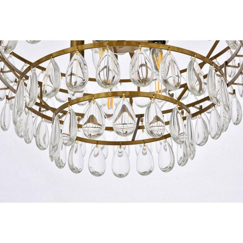 Elegant Lighting Mila 5 - Light Pendant in  Brass