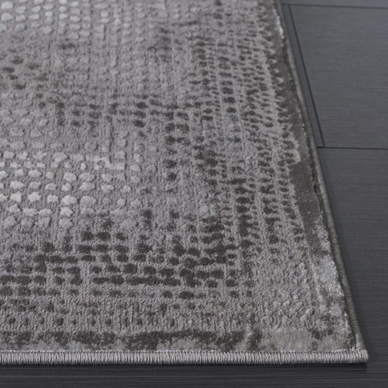 Meadow MDW333 Power Loomed Indoor Runner Rug - Grey/Ivory - 2'7"x8' - Safavieh