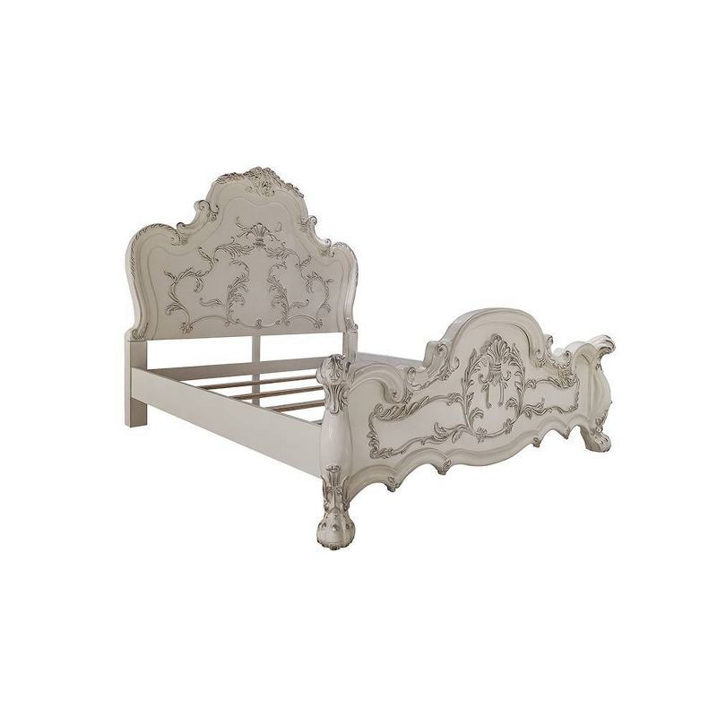91" Queen Bed Dresden Traditional Carved Design & Claw Feet - Acme Furniture
