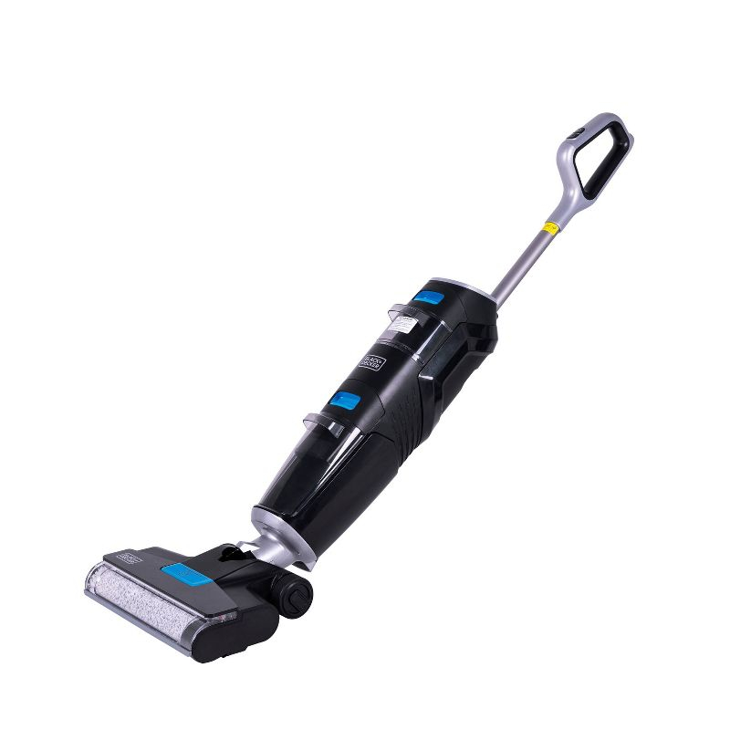 Black + Decker Multi-Surface Cordless Wet and Dry Vacuum + Wash Duo with Accessories Black: Rechargeable, Bagless, Foam Filter, Lithium Ion Battery