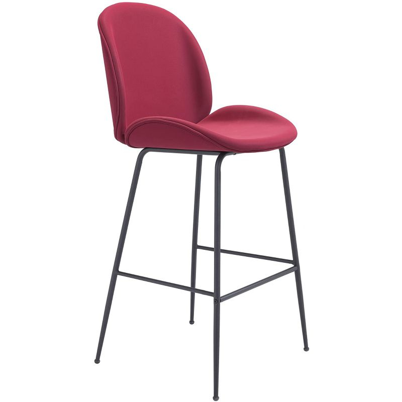 Zuo Miles Barstool Red