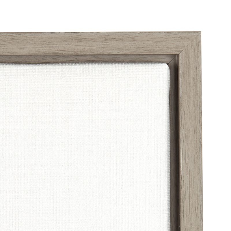 24" x 18" Giraffe Framed Kids' Canvas Art Gray - Uniek: Giraffe Picture for Kids Room, Animal Wall Art, Vertical Photograph