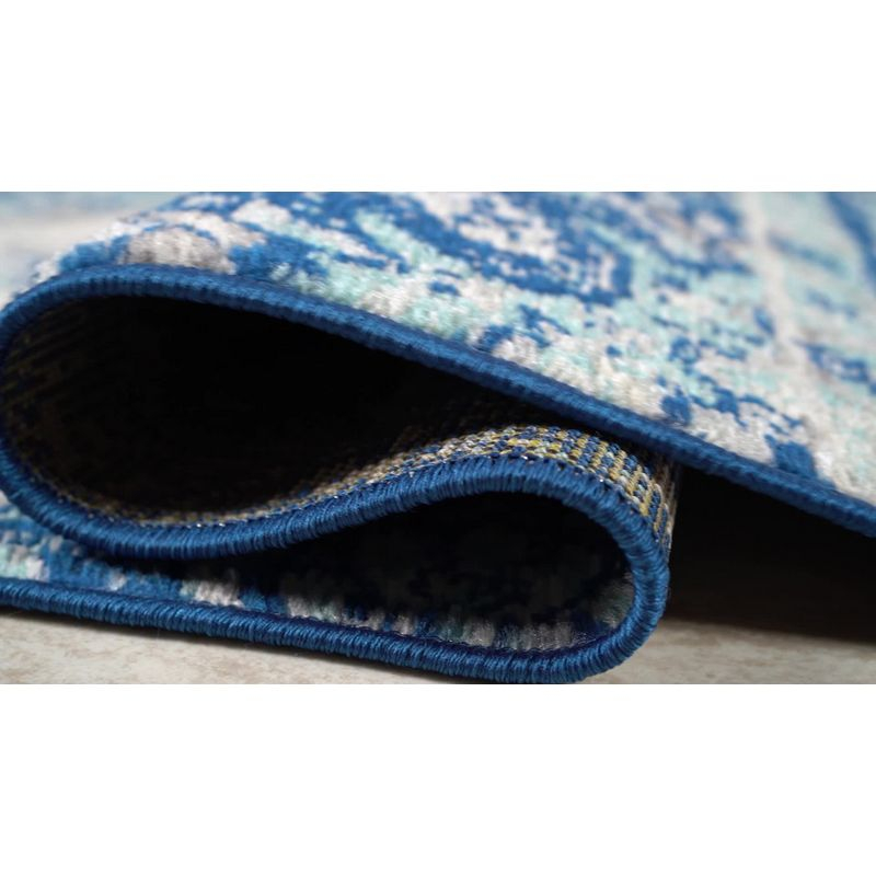 JONATHAN Y Bohemian FLAIR Boho Vintage Medallion Blue/Multi 5 ft. x 8 ft. Area Rug