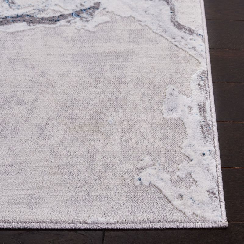 Amelia ALA277 Machine Made Indoor Area Rug - Grey/Blue - 6'-7"x6'-7" - Safavieh
