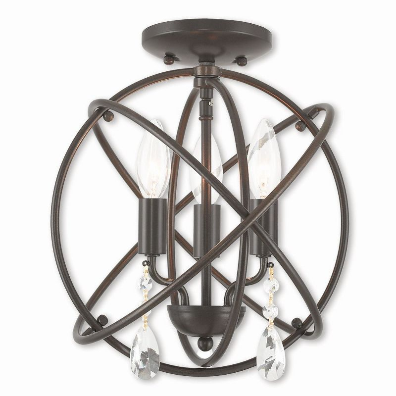 Livex Lighting Aria 3 - Light Chandelier in  English Bronze