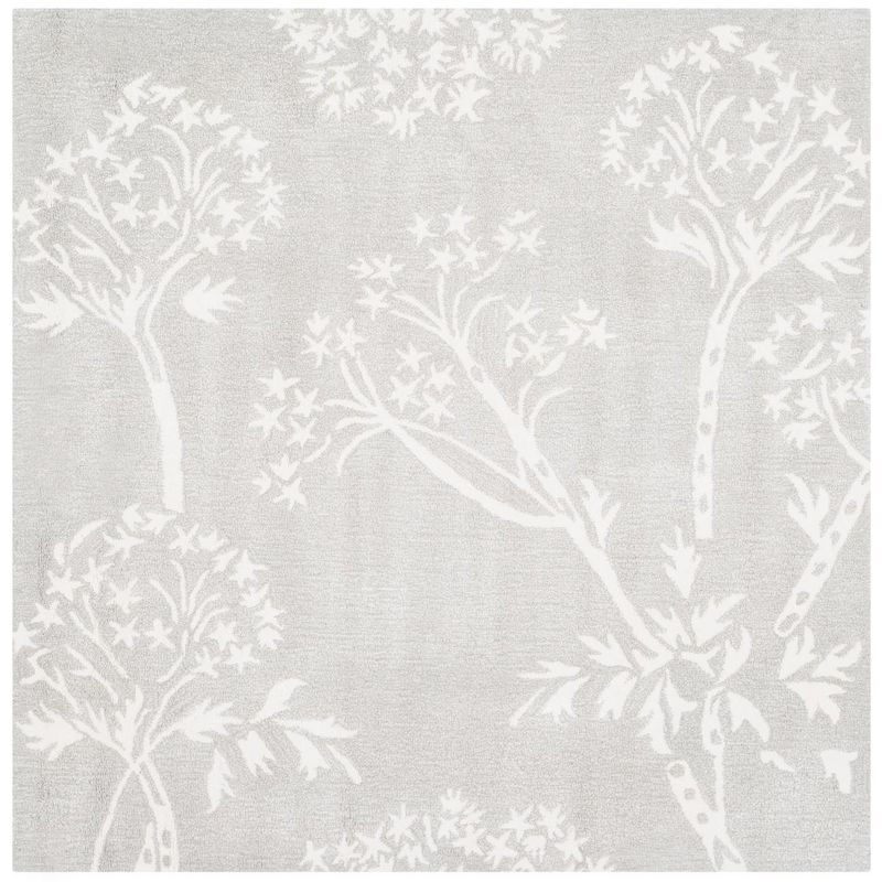 Bella BEL131 Hand Tufted Area Rug - Slate/Ivory - 5'x5' - Safavieh.