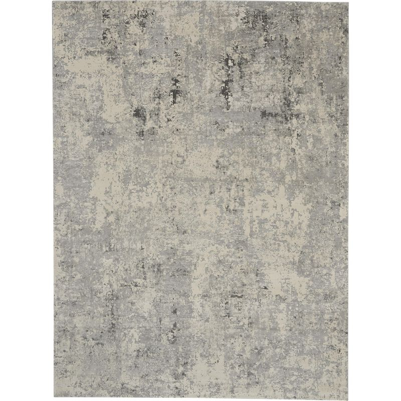 Nourison Rustic Textures Modern Indoor Area Rug Grey/Beige 7'10" x 10'6"