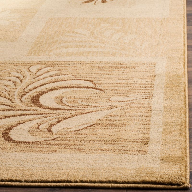 Lyndhurst LNH554 Power Loomed Area Rug - Brown/Multi - 6'7"x6'7" - Safavieh