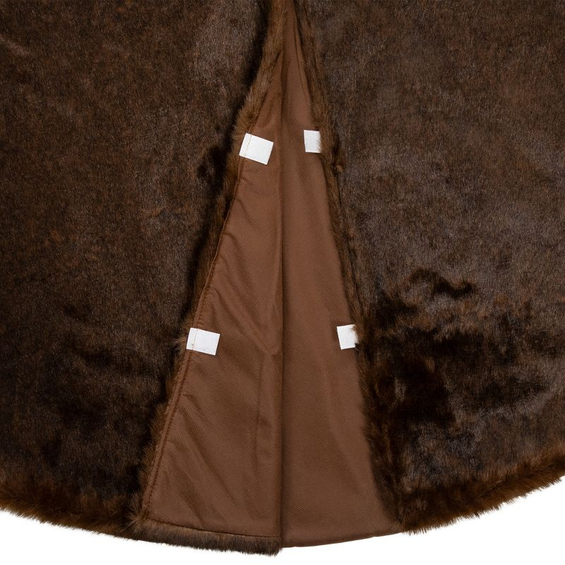Northlight Mink Faux Fur Christmas Tree Skirt - 48" - Brown