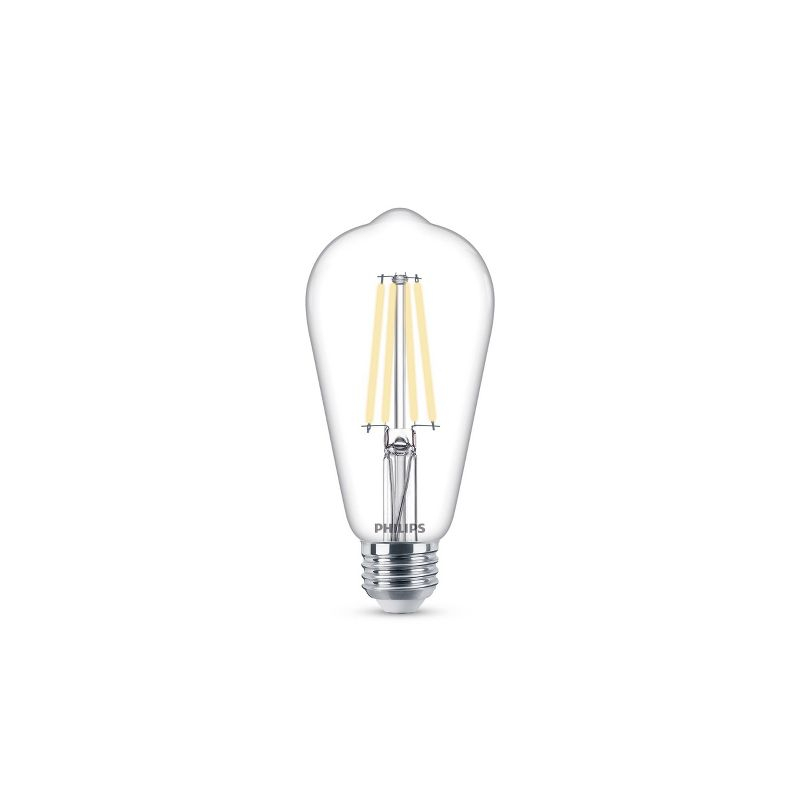 Philips LED 40W Clear ST19 Soft White: Dimmable, 400 Lumens, E26 Base, Energy Star Certified, 2-Pack