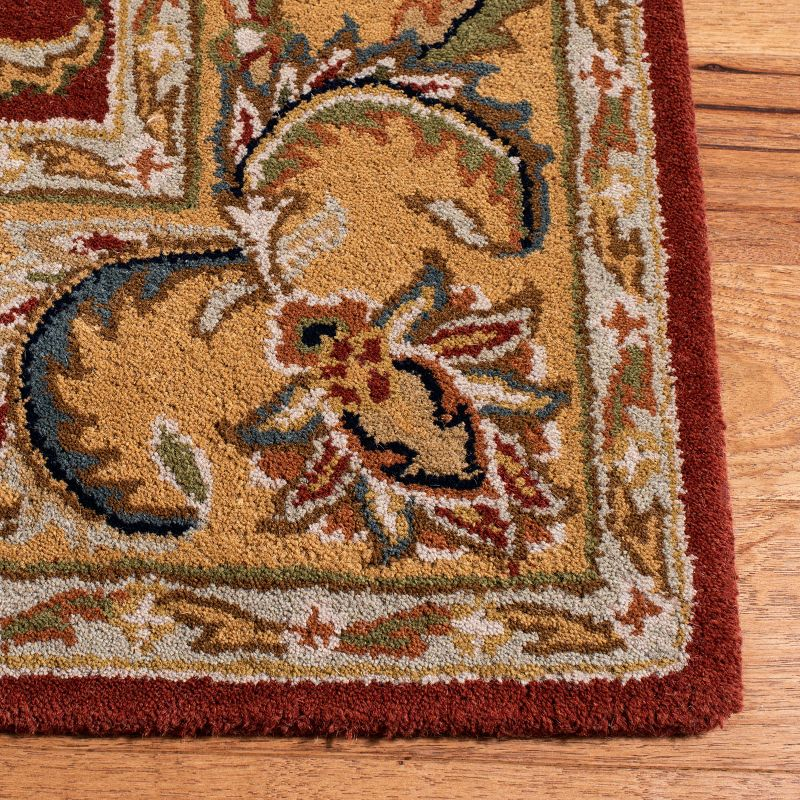 Classic CL758K Hand Tufted Area Rug - Rust/Camel - 4'x6' - Safavieh..