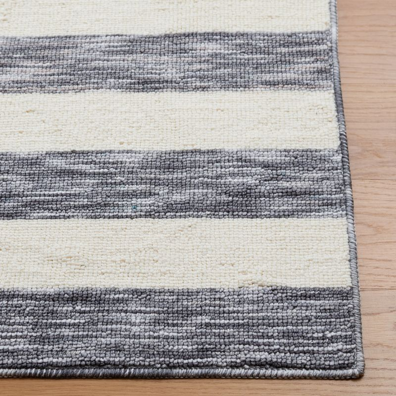 Easy Care ECR115 Power Loomed Machine Washable Indoor Runner - Dark Grey/Ivory - 2'3"x6' - Safavieh
