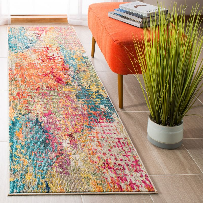 Madison MAD429 Power Loomed Accent Rug - Ivory/Multi - 2'2"x4' - Safavieh.